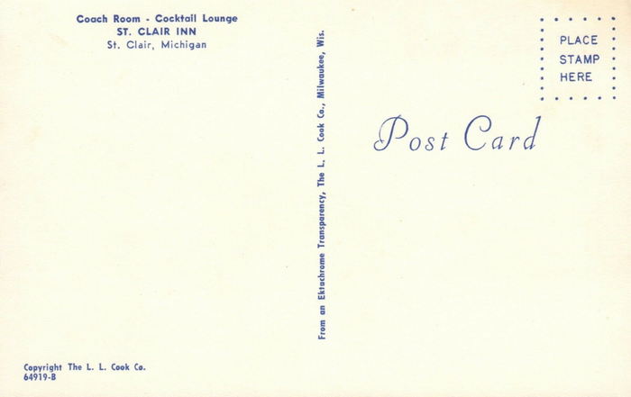 St. Clair Inn (St Clair Inn) - Postcard
